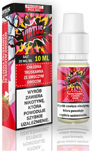 Virtus Salt 10ml 20mg - Chłodna Truskawka i Smoczy Owoc